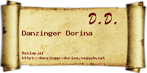 Danzinger Dorina névjegykártya