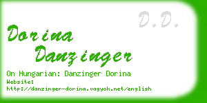 dorina danzinger business card